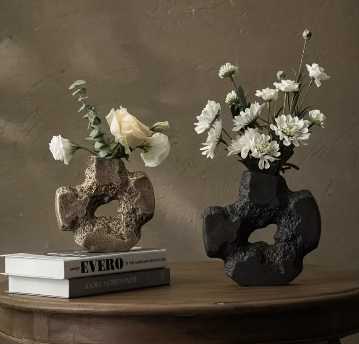 Kaya görünümlü vazo silikon kalıp no1