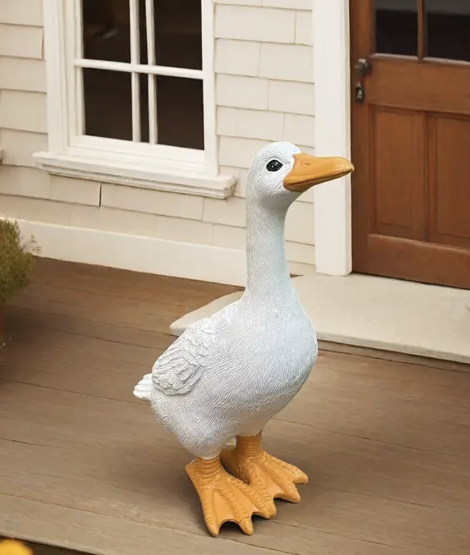 Kaz bahçe süsü biblo silikon kalıp