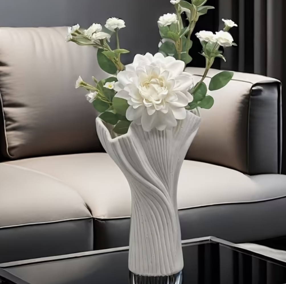 İskandinav dokulu vazo silikon kalıp no22