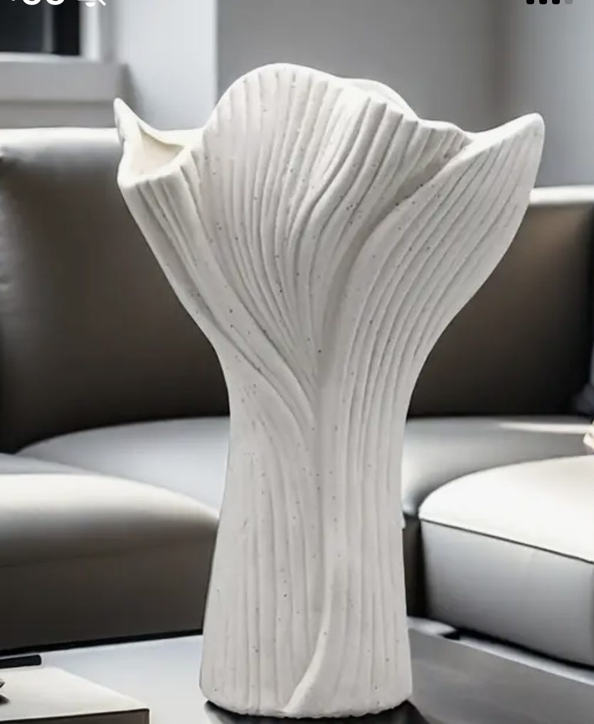 İskandinav dokulu vazo silikon kalıp no22 - Görsel 2