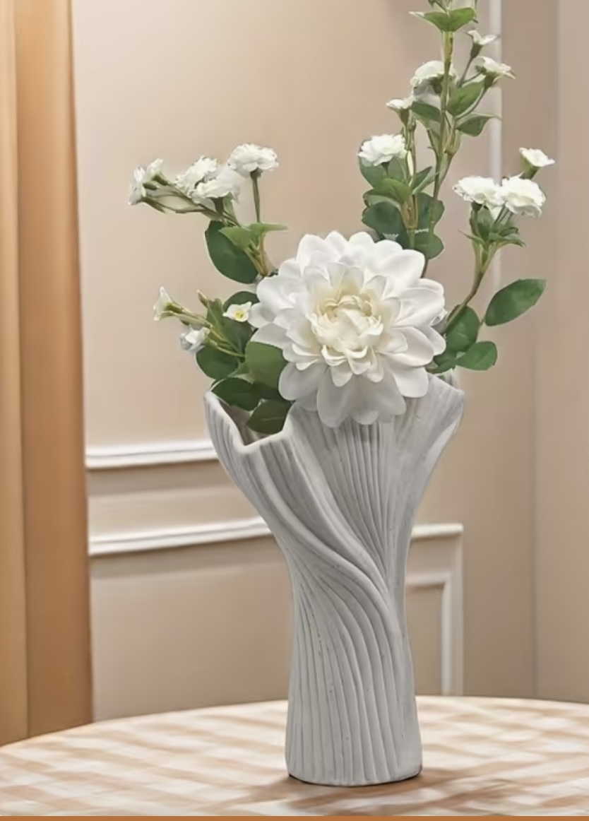 İskandinav dokulu vazo silikon kalıp no22 - Görsel 3