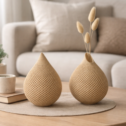 Damla vazo silikon kalıp 13 cm