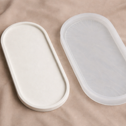 Oval tabak 18 cm silikon kalıp