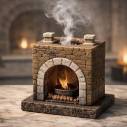 Bahçe şömine tütsülük silikon kalıp