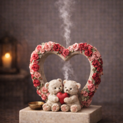 Sevgili ayıcık tütsülük silikon kalıp