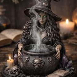 Büyücü tütsülük silikon kalıp 18 cm